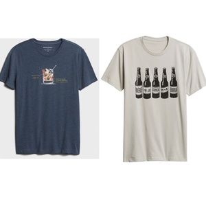 Two men’s NWT Banana Republic t-shirts xxl